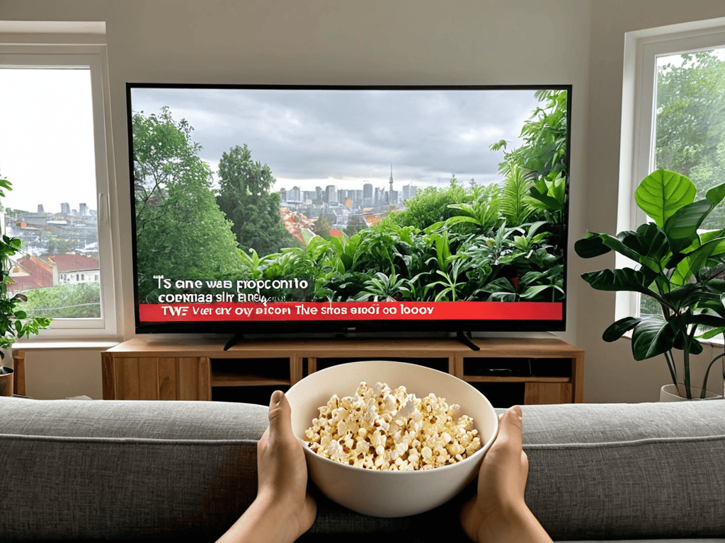 Subtitles on Tv screen display