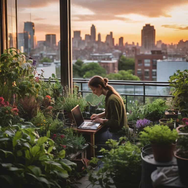 Blazing Trails in urban garden