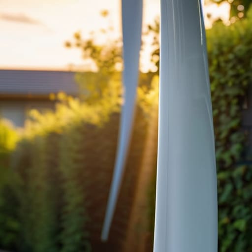 Residential Wind-Turbine Aerodynamics in backyard setting.